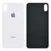 Задня кришка для iPhone XS Max, колір білий, з великим отвором під камеру мініатюра 1