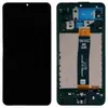 Дисплей для Samsung A125F /DS Galaxy A12 2020 з тачскріном і рамкою, чорний, сервісний оригінал мініатюра 1